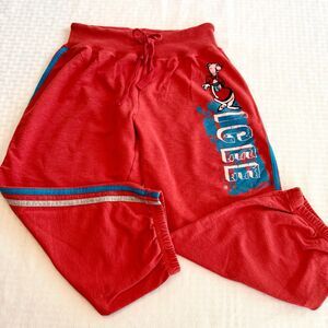 ICEE Red Graphic‎ Jogger Sweatpants Youth Junior M 7/9 Retro Logo Lounge Pants